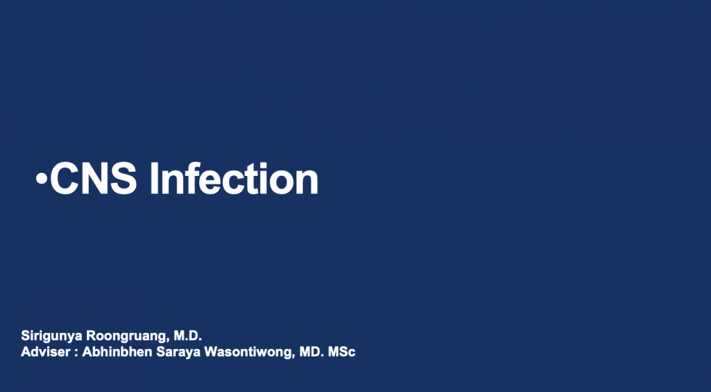 Bacterial Meningitis • Viral Meningitis and Encephalitis • Brain Abscess • Spinal & Epidural Abscess • Tetanus, Botulism, Diptheria • SARS-CoV-2 (COVID-19)