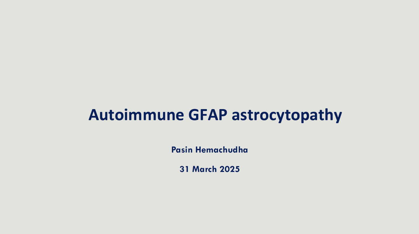 Autoimmune GFAPastrocytopathy